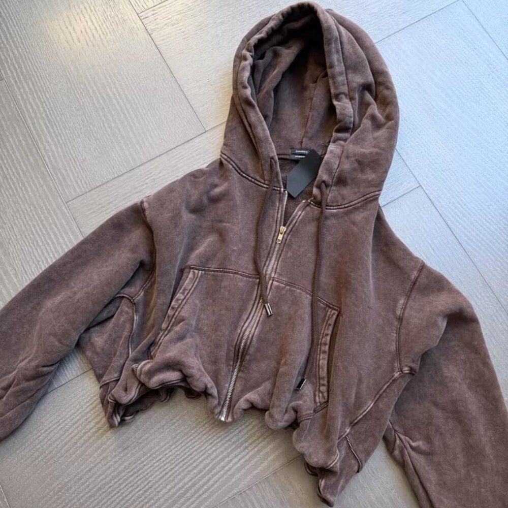 R13 NWOT Balloon Zip Up Hoodie S